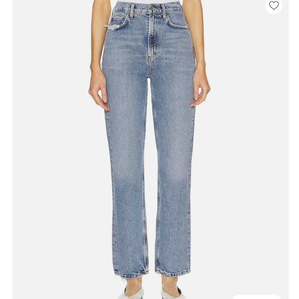 AGOLDE High Rise Stovepipe Jeans (Size 27)